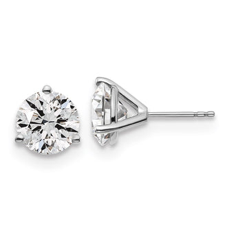 High-Quality 5 Carat Lab-Grown Diamond Stud Earrings in 14K White Gold