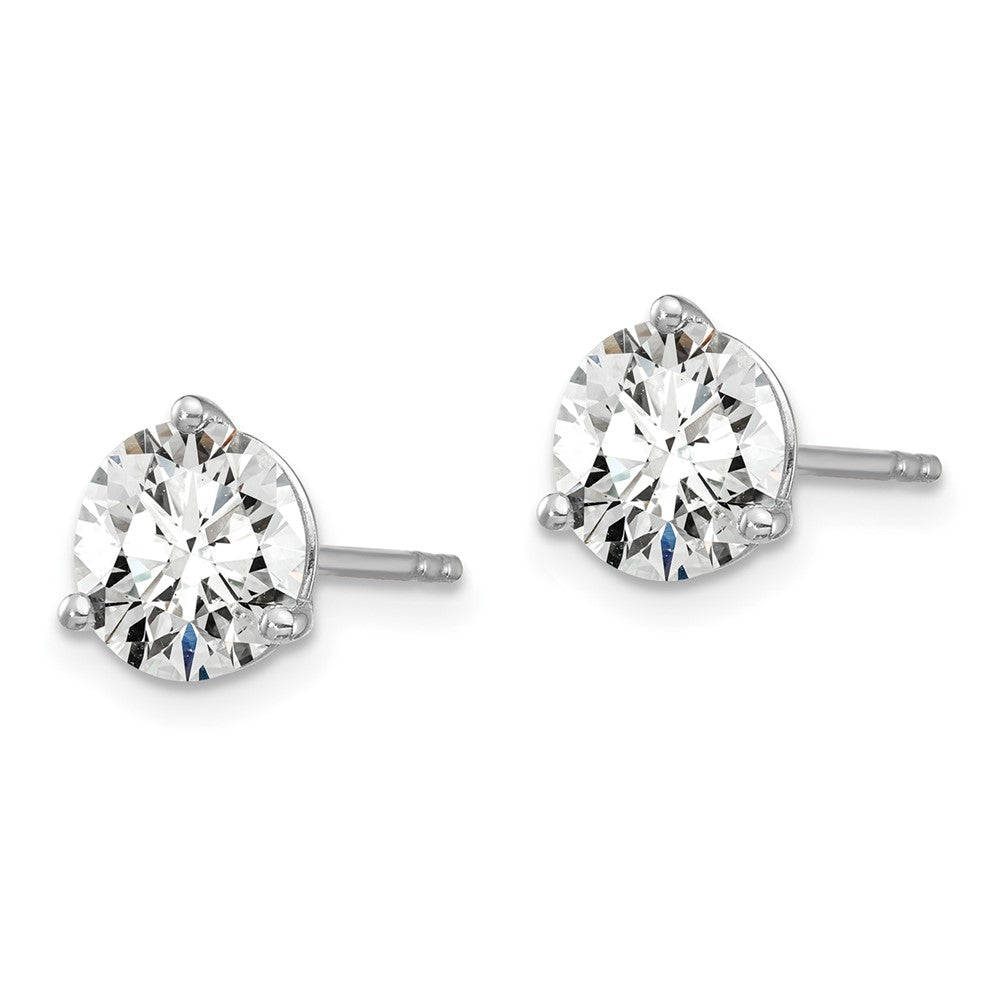 Designer 14K White Gold 6 ct Lab-Grown Diamond Stud Earrings - Luxury Value!