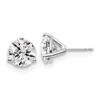 Designer 14K White Gold 6 ct Lab-Grown Diamond Stud Earrings - Luxury Value!