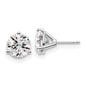 Shop Exclusive 14K White Gold 6 ct Lab-Grown Diamond Round Stud Earrings - Stylish Design!-3