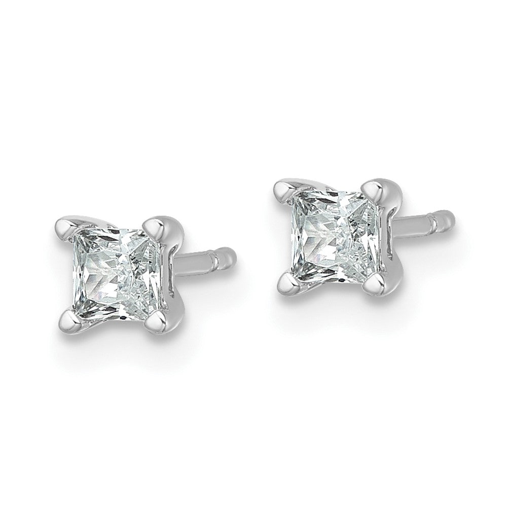 Buy Exclusive 14K White Gold 1/2 ct Lab-Grown Diamond Stud Earrings - Stylish Design