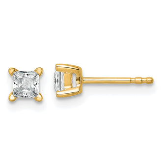 Buy Exclusive 14K Yellow Gold 1/2 ct Lab-Grown Diamond Stud Earrings