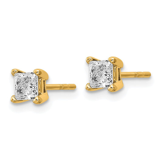 Exclusive 14K Gold 2/3 ct Lab Grown Diamond Stud Earrings - Stylish & Affordable!