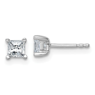 Shop Exclusive 14K White Gold 3/4 ct Lab Grown Diamond Stud Earrings - Stylish Design