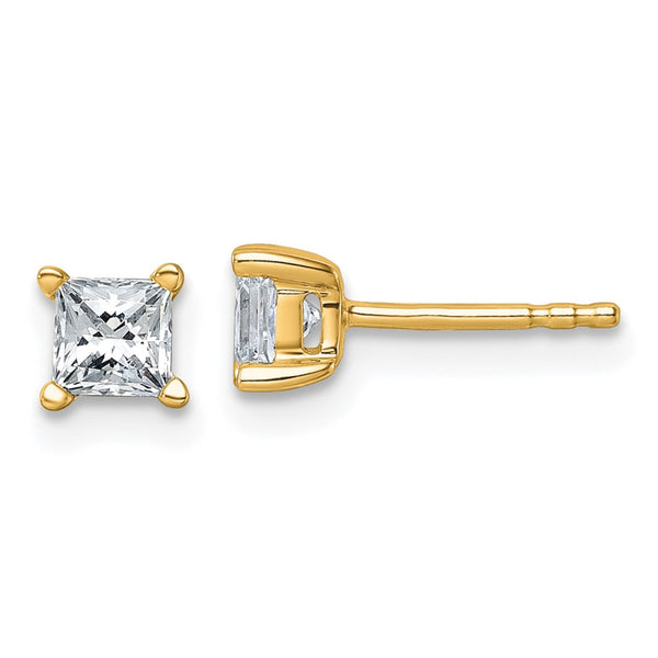 14K Gold 3/4 ct Lab-Grown Diamond Stud Earrings - Heavyweight
