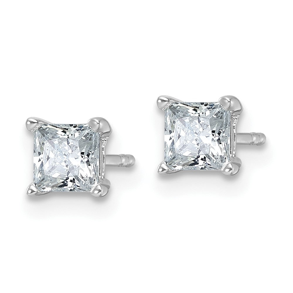 Shop Exclusive 14K White Gold 1 ct Lab-Grown Diamond Stud Earrings - Stylish Value!