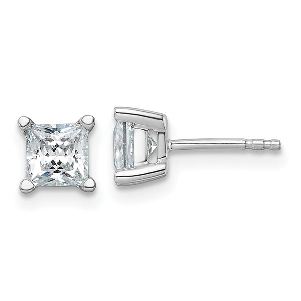 14K White Gold 1.5 ctw VS+ F+ Lab-Grown Diamond Stud Earrings