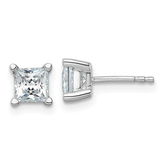Shop Luxury 14K White Gold 1.5 ctw VS+ F+ Lab-Grown Diamond Stud Earrings
