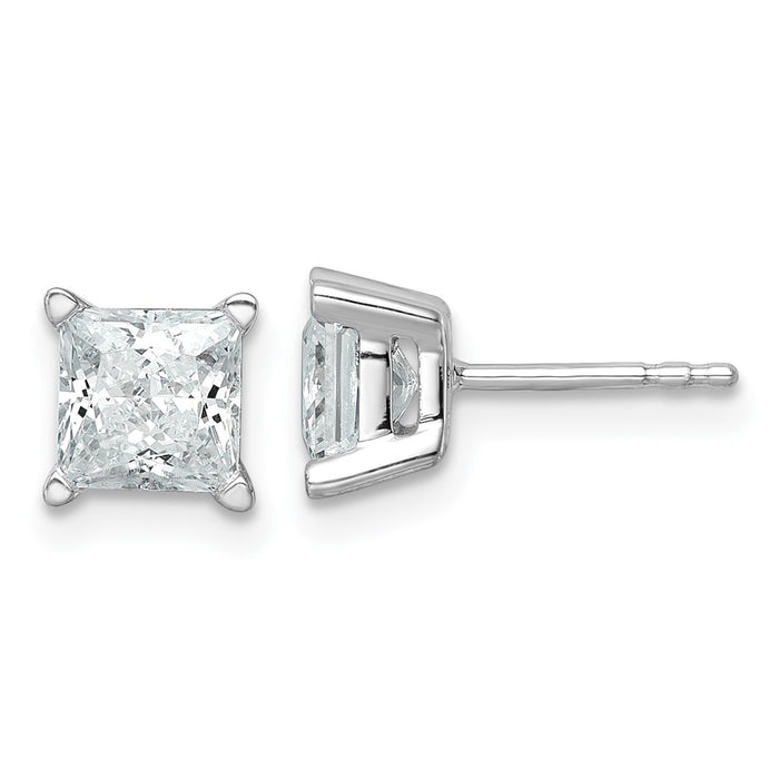 Buy Exclusive 14K White Gold Heavyweight 2 Carat Lab-Grown Diamond Studs-1