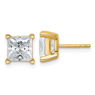 Exclusive 14K Gold 5 Carat Lab Grown Diamond Stud Earrings - Stylish Value!