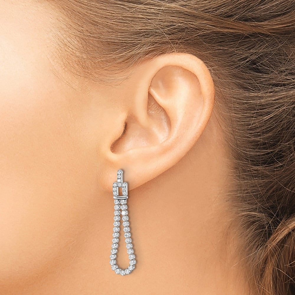 Buy Exclusive 14K White Gold 1.625 Carat Lab-Grown Diamond Earrings - Stylish Value