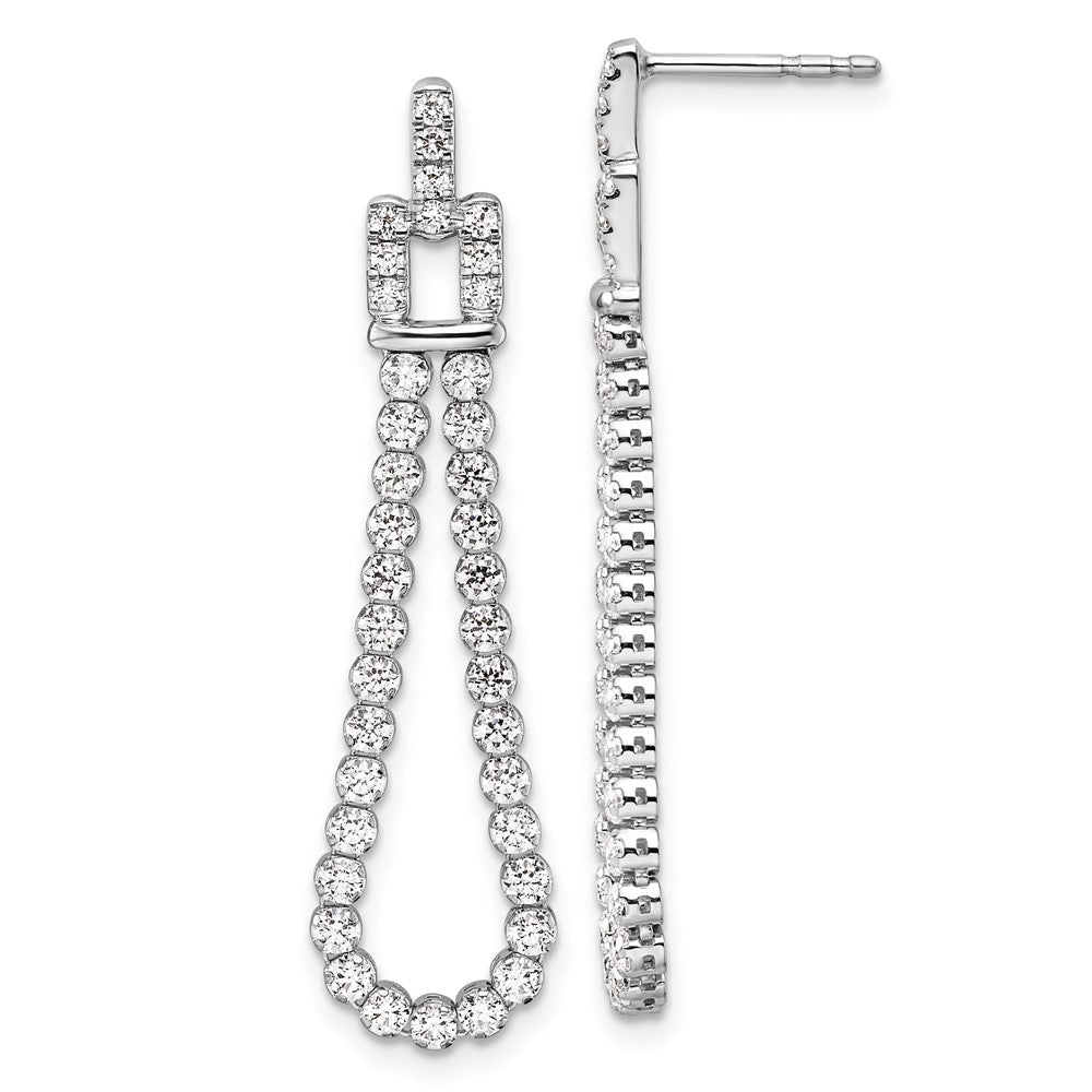 Buy Exclusive 14K White Gold 1.625 Carat Lab-Grown Diamond Earrings - Stylish Value