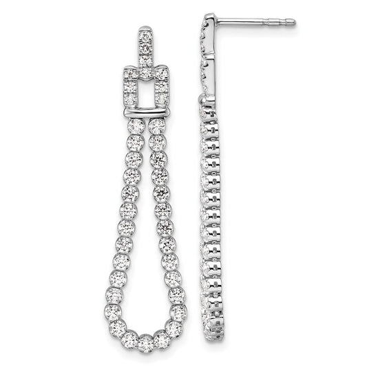 Buy Exclusive 14K White Gold 1.625 Carat Lab-Grown Diamond Earrings - Stylish Value