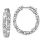 Shop Exclusive 14K Gold Diamond Inside-Out Hoop Earrings - Stylish & Affordable-1