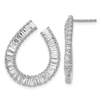 High-Quality 14K White Gold 4-Carat Fancy Lab-Grown Diamond Earrings - Stylish Value!