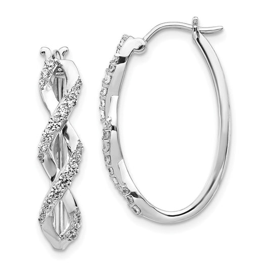 Exclusive 14K White Gold Diamond-Studded Earrings | Stylish & Affordable Luxury