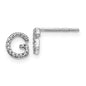 Buy Stylish 14K White Gold Diamond Initial 
