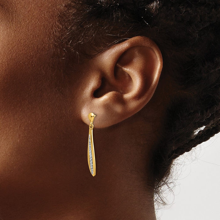 Buy Stylish 14K Gold Diamond Stud Earrings | 0.85mm, Luxury Value-2