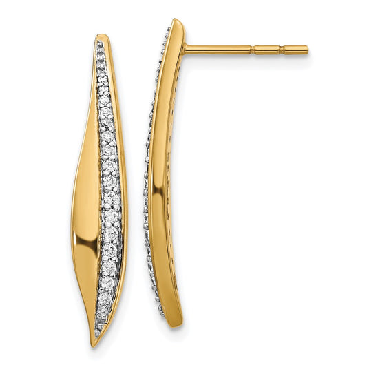 Buy Stylish 14K Gold Diamond Stud Earrings - 0.85mm, Luxury Value
