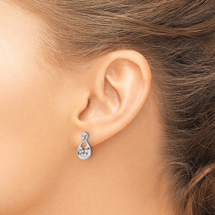 Buy Exclusive 14K White Gold Diamond Stud Earrings - Stylish & Affordable Value-3