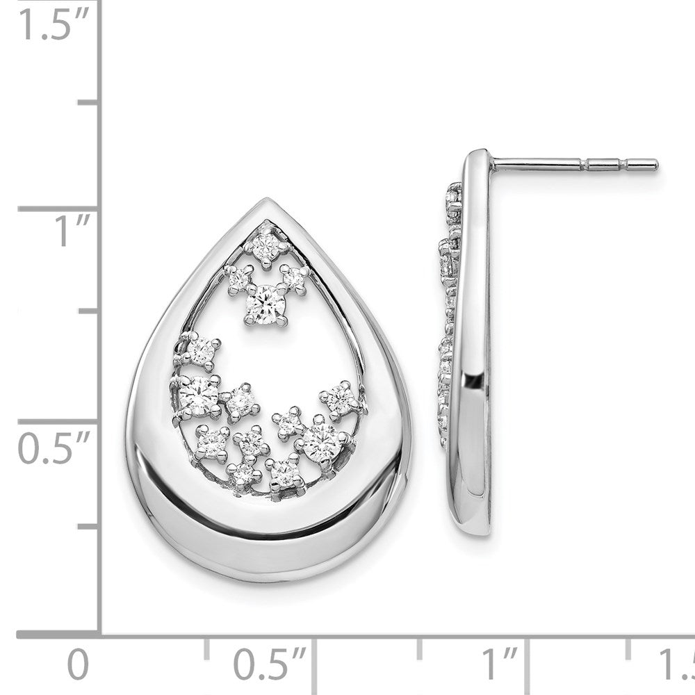 Shop 14K White Gold Diamond Stud Earrings - Stylish & Affordable Luxury!