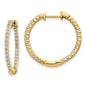Buy Exclusive 14K Gold Full Circle Hoop Earrings with 5/8 Carat Lab-Grown Diamond-6
