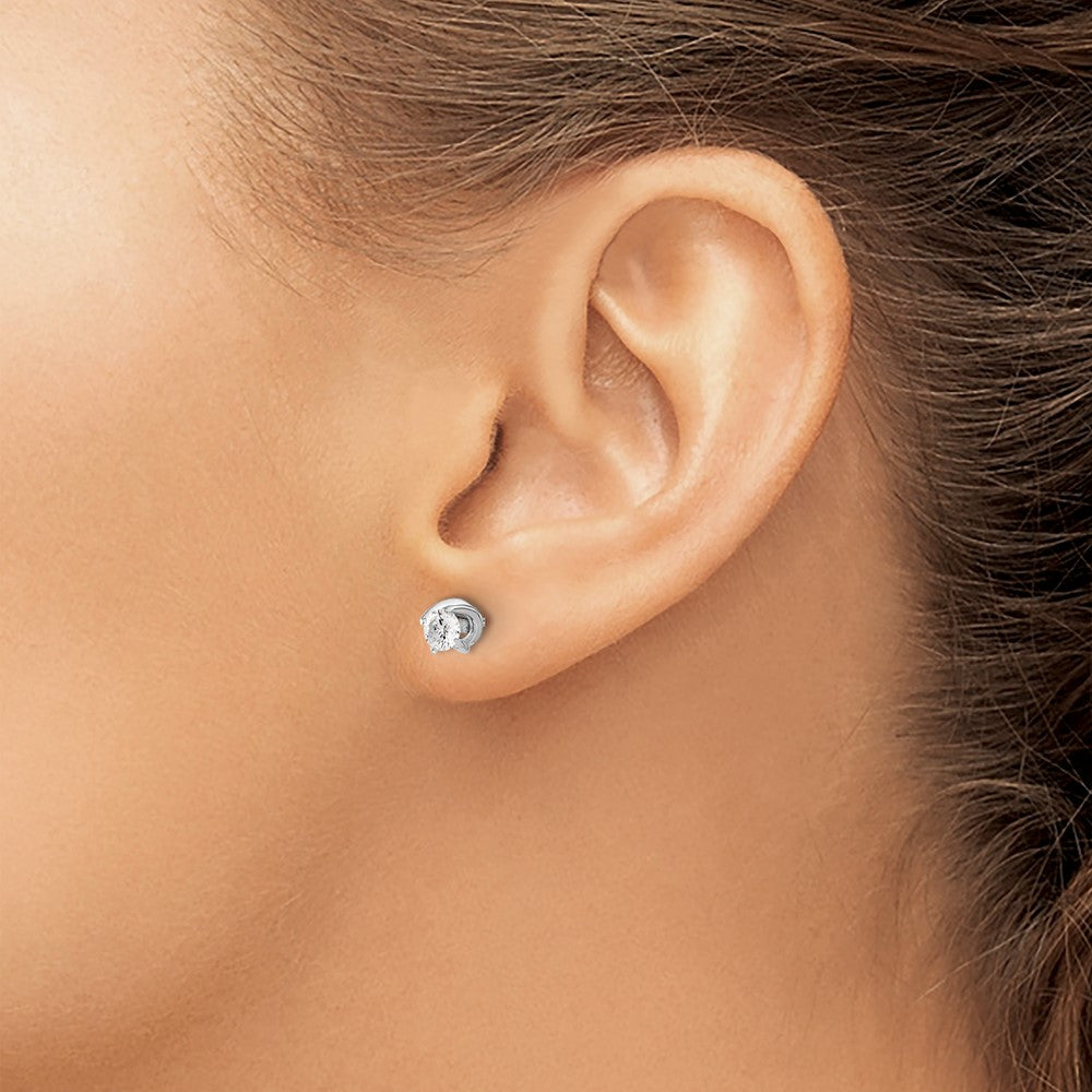 Buy Exclusive 14K White Gold Twisted Diamond Earrings - Stylish & Elegant Design
