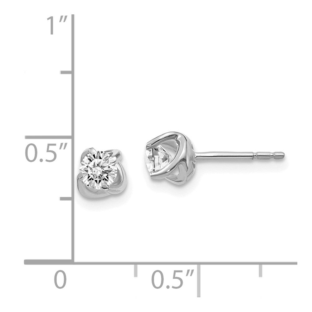 Buy Exclusive 14K White Gold Twisted Diamond Earrings - Stylish & Elegant Design