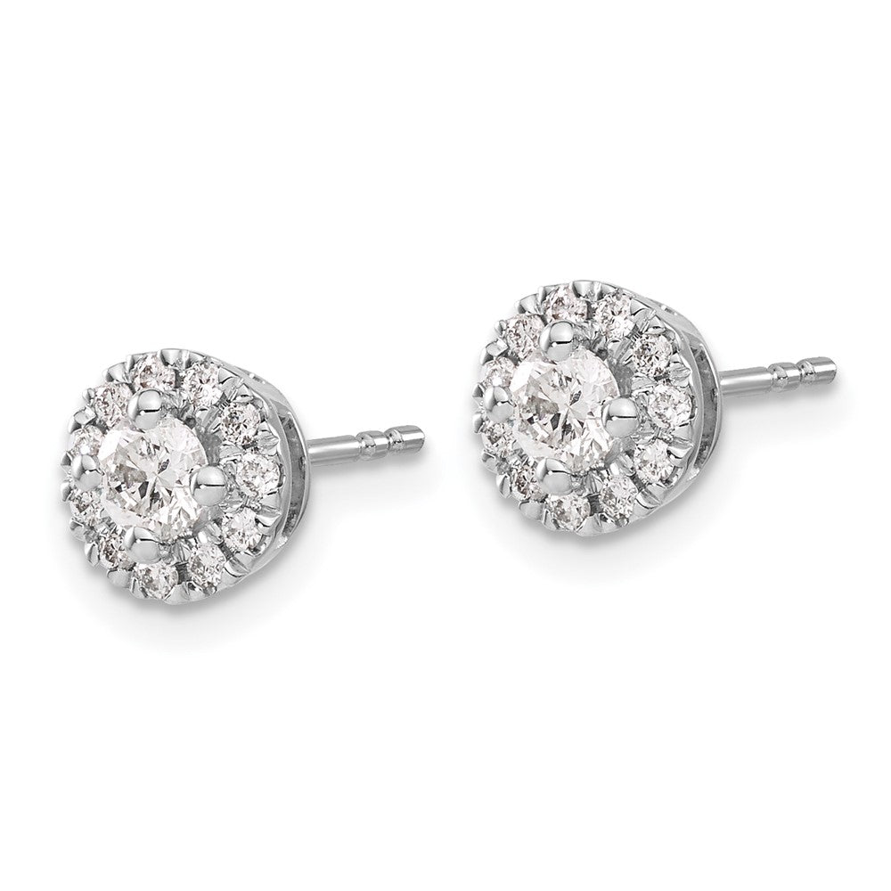 Shop Stylish 14K White Gold Diamond Cluster Stud Earrings | 1.5 Carats