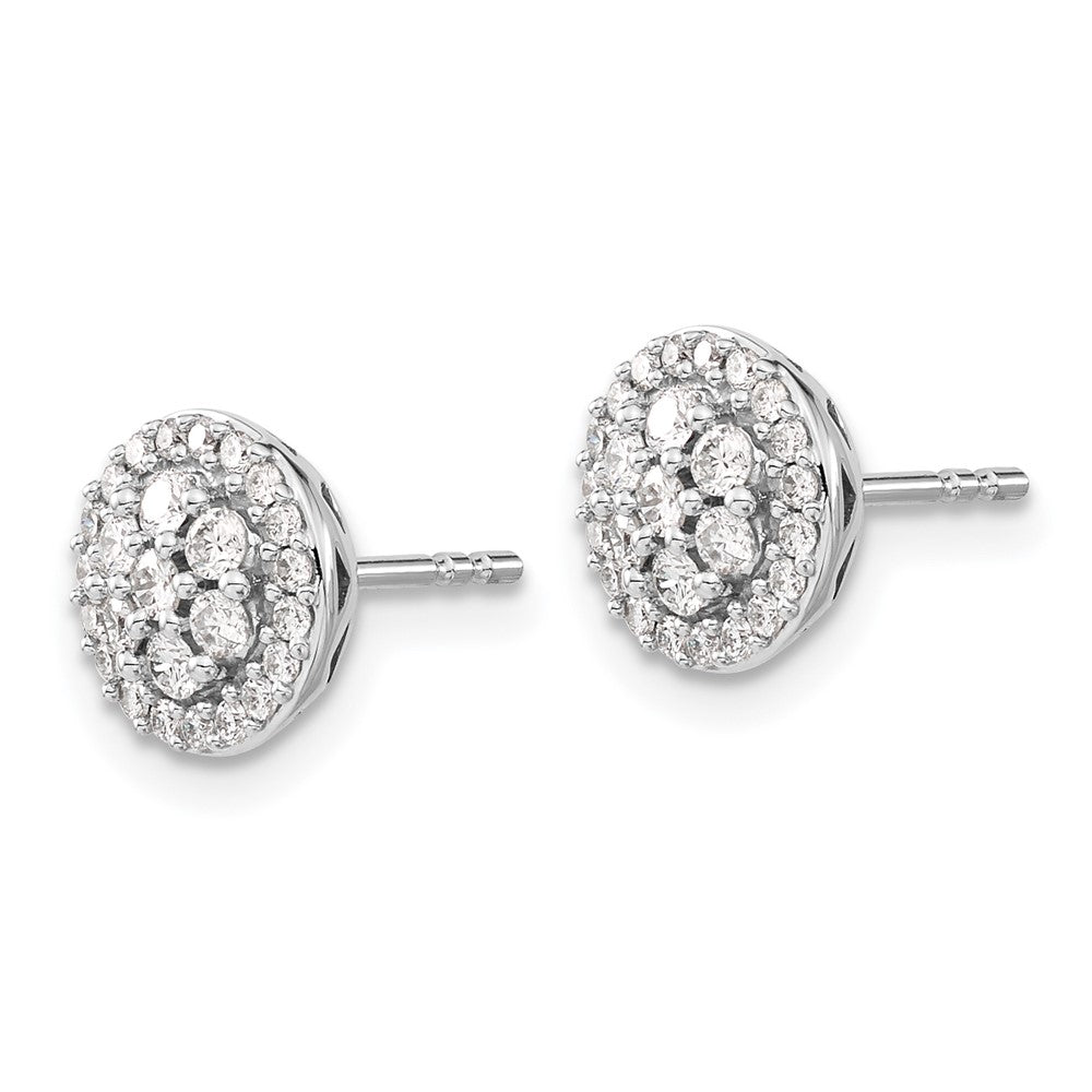 Shop Stylish 14K White Gold Diamond Cluster Stud Earrings - Luxury Value