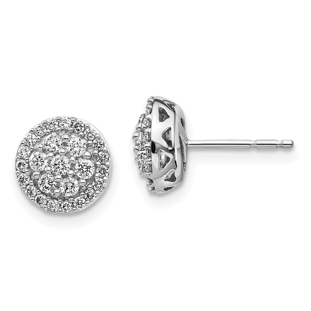 Shop Stylish 14K White Gold Diamond Cluster Stud Earrings - Luxury Value
