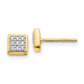 Buy Stylish 14K Gold Diamond Stud Earrings - .85mm, Luxury Design