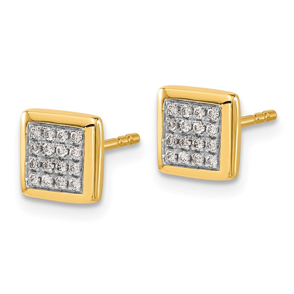 14K Gold Diamond Stud Earrings - Style GR1-1016922