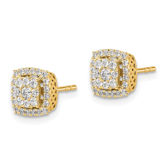 High-Quality 14K Gold Diamond Stud Earrings - Stylish, Affordable Luxury!