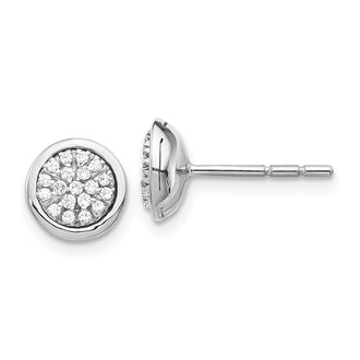 Buy Stylish 14K White Gold Diamond Cluster Stud Earrings - 1.5g Value!