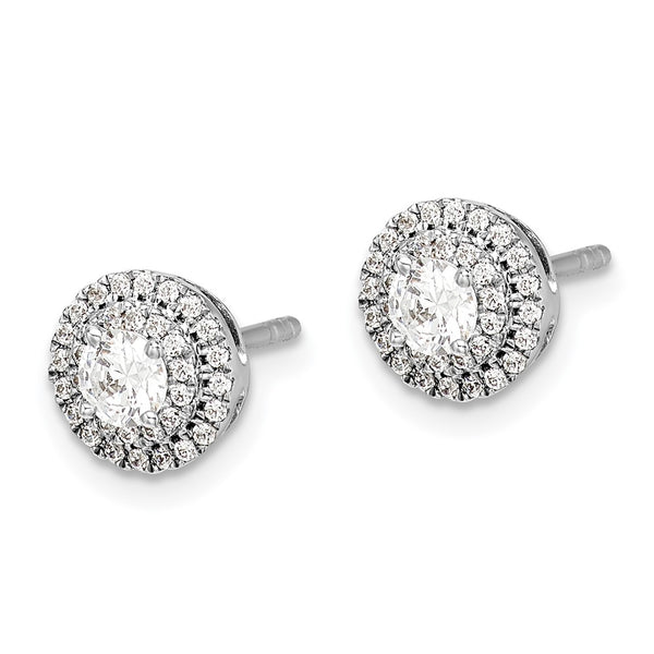 Shop 14K White Gold Diamond Cluster Stud Earrings | Stylish & Affordable Elegance