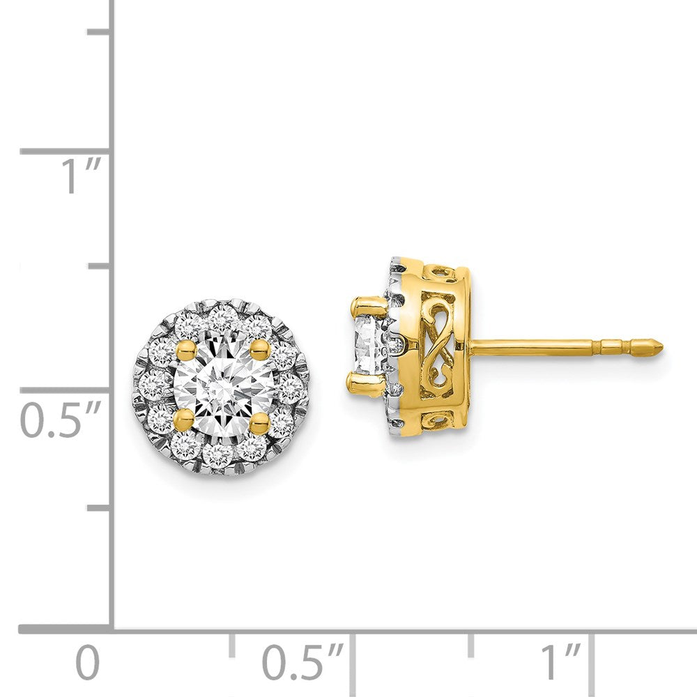 Shop 14K Gold Diamond Semi-Mount Stud Earrings - Stylish & Affordable Luxury
