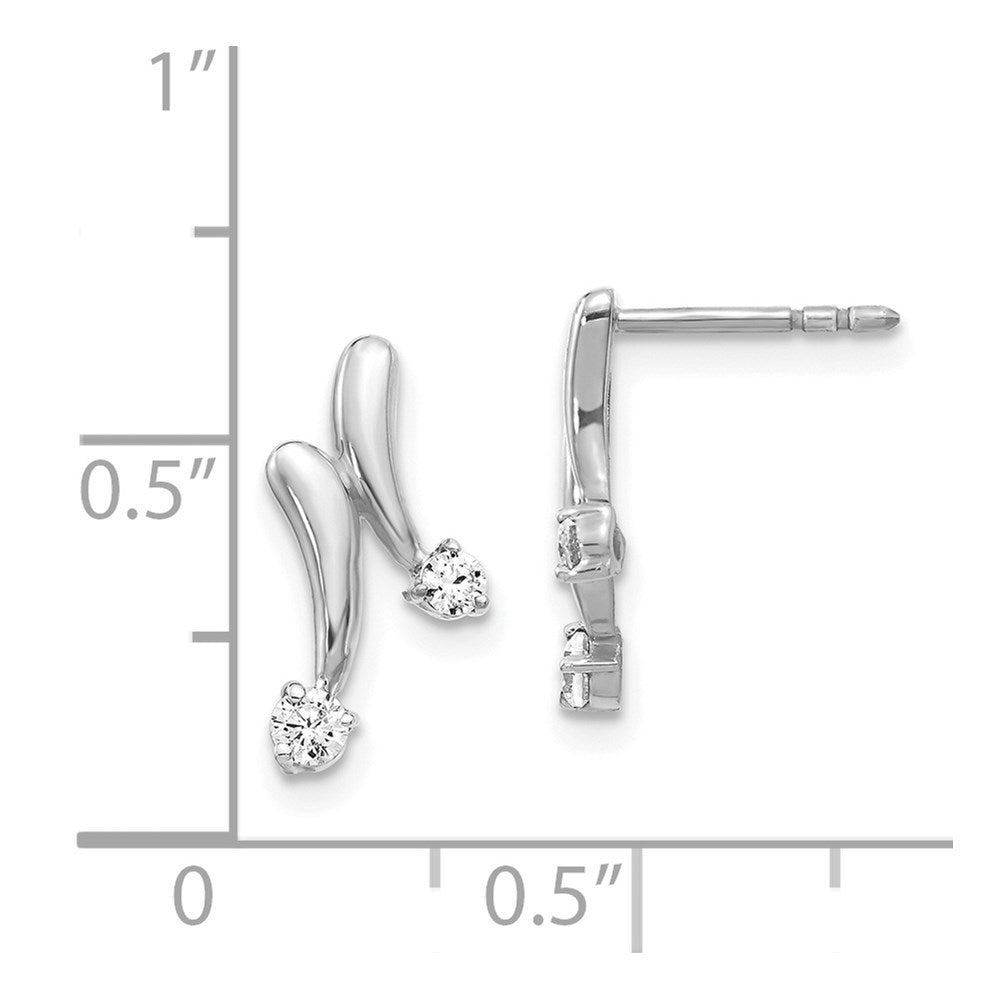 Shop Stylish 14K White Gold Diamond Stud Earrings - Luxury Jewelry Deal!