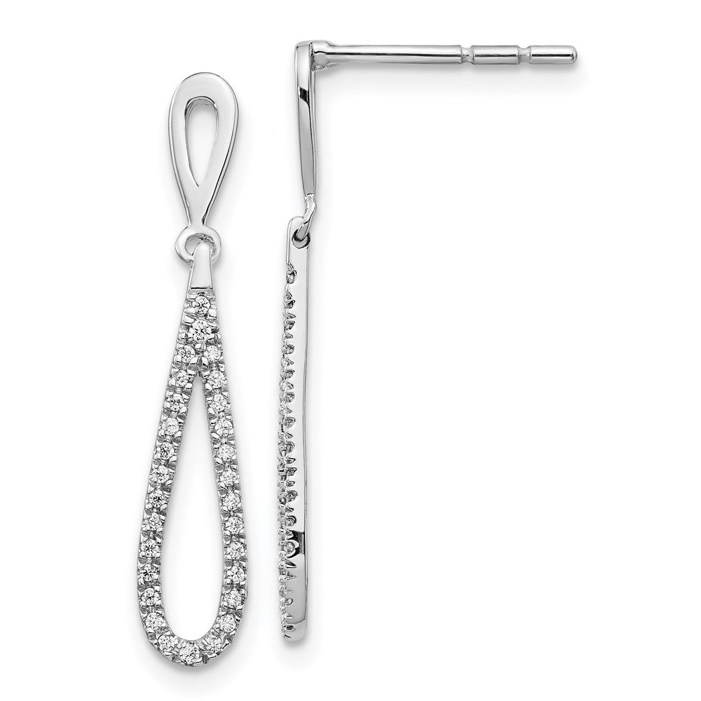 Buy Exclusive 14K White Gold Dangle Earrings | 1/5 Carat Lab-Grown Diamonds