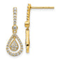 Shop Stylish 14K Gold Diamond Teardrop Dangle Earrings - Exclusive Design-1