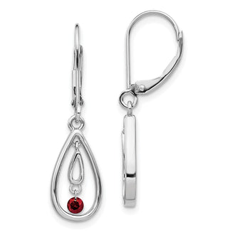 High-Quality 14K White Gold Red Diamond Drop Earrings | Stylish Luxury Value