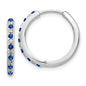 Buy High-Quality 14K White Gold Hinged Hoop Earrings with 1/5 Carat Lab-Grown Diamonds-1