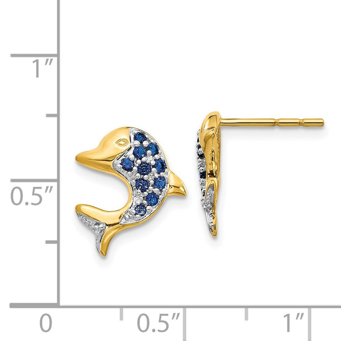 Buy Exclusive 14K White Gold Marquise Sapphire & Diamond Earrings - Stylish Luxury-4