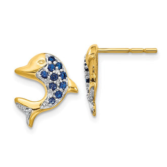 Buy Exclusive 14K White Gold Marquise Sapphire & Diamond Earrings - Stylish Luxury