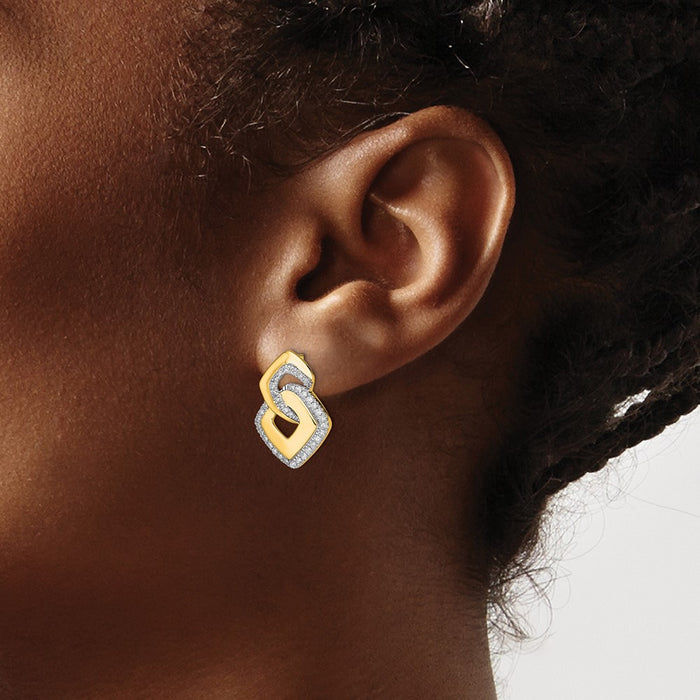 Buy Exclusive 14K Gold Fancy-Shaped Diamond Stud Earrings - Stylish & Value-Driven-3