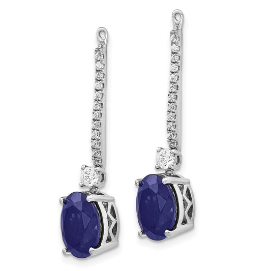 Buy Exclusive 14K White Gold 1/2 Carat Lab-Grown Diamond Earring Jackets