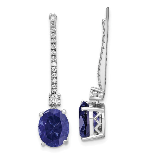 Buy Exclusive 14K White Gold 1/2 Carat Lab-Grown Diamond Earring Jackets