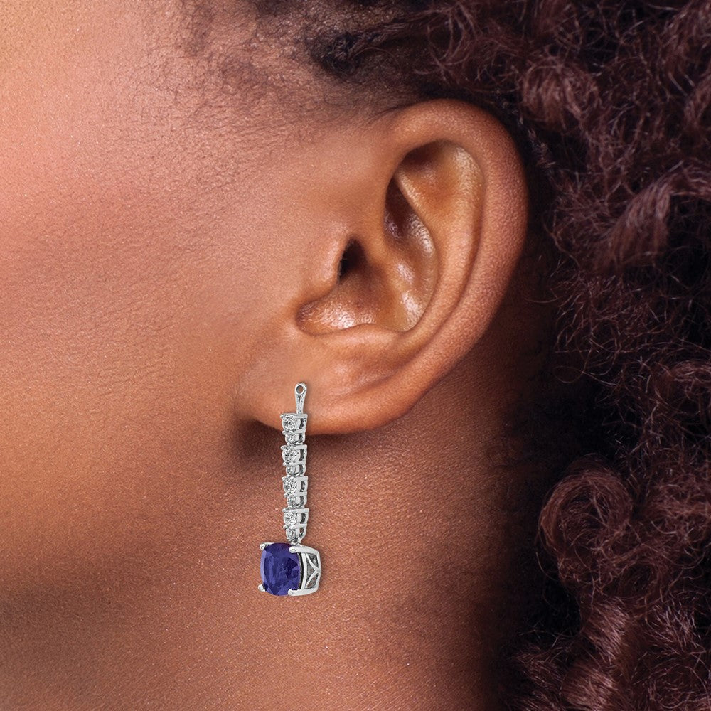 Exclusive 14K White Gold 5/8 Carat Lab-Grown Diamond Earring Jackets