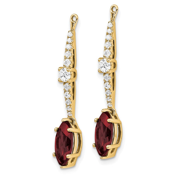14K Gold 1/2 Carat Lab-Grown Diamond Earring Jackets