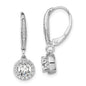 Shop Stylish 14K White Gold 1 Carat Lab-Grown Diamond Halo Earrings Now!-1